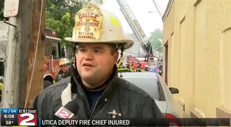 Utica Ny Deputy Chief Injured In Collapse Firefighternation Fire