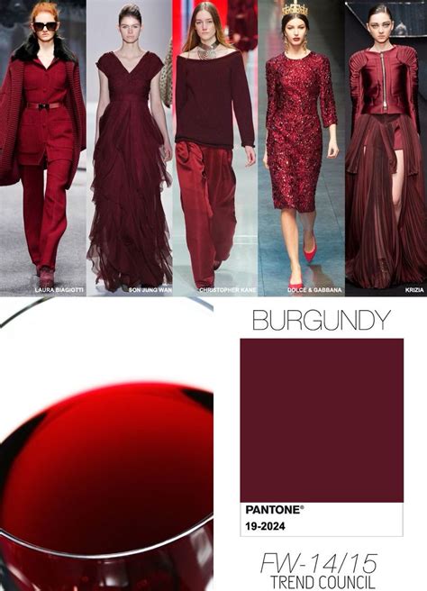 Pantone Burgundy Fw 2015 Trims Fashion Colorful Fashion Fall