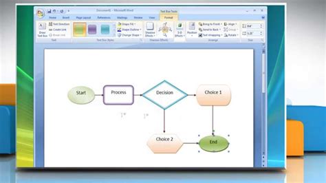 How To Draw Flowchart In Microsoft Word Printable Templates