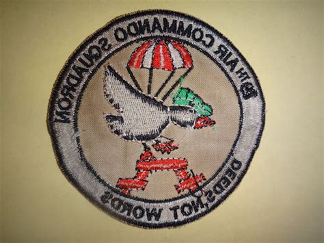 Vietnam War Patch Us Air Force 19th Air Commando Squadron Deeds Not