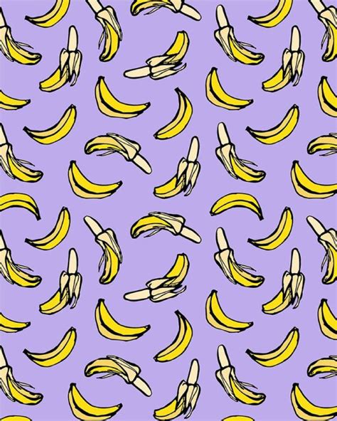 Tutti Frutti Fever Pattern Art Banana Wallpaper Banana Art