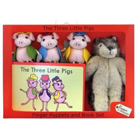 The Puppet Co The Three Little Pigs Puppet Set Traditional Story