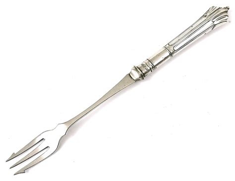 Antique Pickle Fork Silver Plate Sterling Silver Handle Etsy