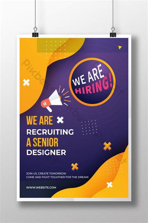 job vacancy poster recruitment poster design hiring p