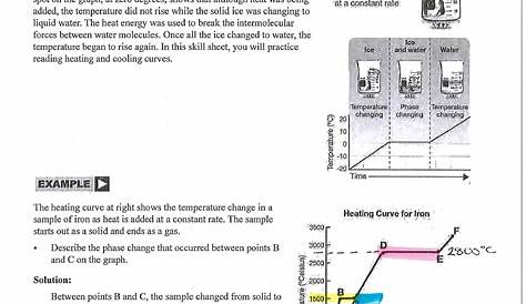 heating curves worksheet answers