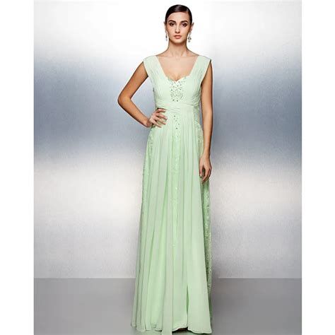 Ts Couture A Line Scoop Neck Floor Length Chiffon Prom Formal Evening