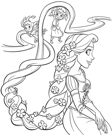 Best Free Disney Princess Coloring Pages Rapunzel Free - Coloring Pages
