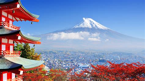 Japan Mount Fuji Building Nature Asian Architecture