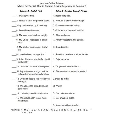 Another word for opposite of meaning of rhymes with sentences with find word forms translate from english translate to english words with friends scrabble crossword / codeword words starting with words ending with words containing exactly words containing letters pronounce. Spanish Vocabulary Practice for Secondary Grades: Terms ...