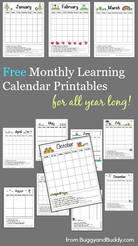 We did not find results for: 12 Monthly Learning Calendars | Kids calendar, Preschool ...