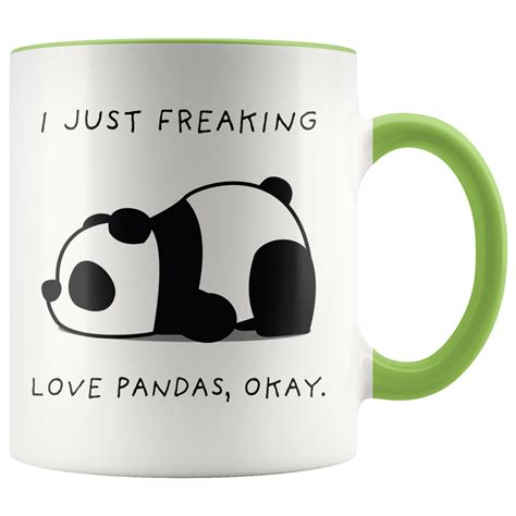 I Just Freaking Love Pandas Okay Mug Panda Mug Panda Ts Etsy