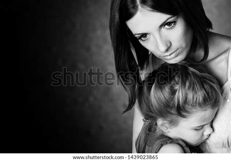 Portrait Sad Mother Daughter Stock Photo 1439023865 Shutterstock