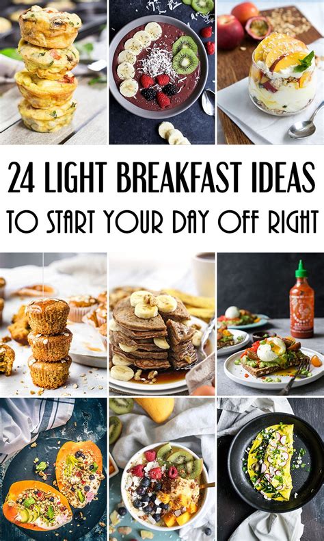 24 Light Breakfast Ideas To Start Your Day Off Right