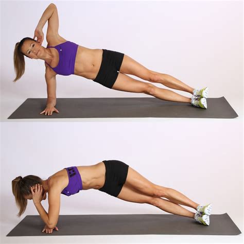 side plank twists plank moves for obliques popsugar fitness photo 2