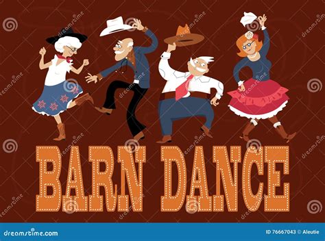 Barn Dance Banner Vector Illustration 129313148