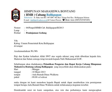 Contoh Surat Permohonan Peminjaman Gedung Homecare24