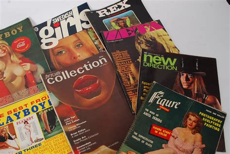 A Collection Of 20th Century Pornographic Magazines To Include Figure Quarterly New Direction R