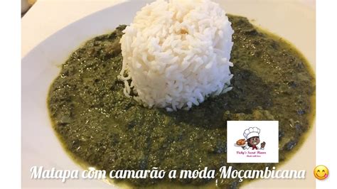 Receita De Matapa Com Camaraocassava Leaves With Prawns Recipe Youtube