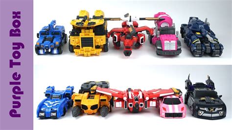 10x Mini Force X Transformer Toys 10종 미니특공대x 장난감 모음 Youtube