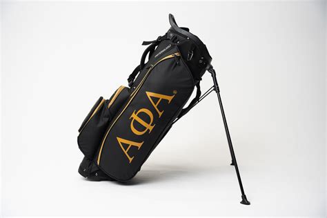 Alpha Phi Alpha Black Golf Stand Bag Burning Sands