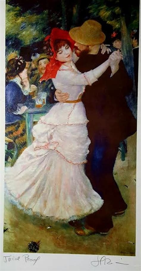 Pierre Auguste Renoir Dance At Bougival 1883 Estate Signed Lithograph On Bk Rives Archival