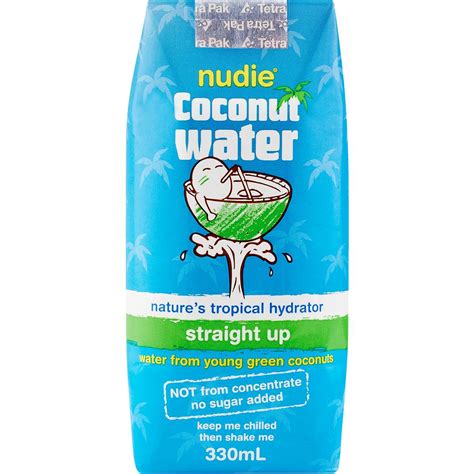 C not evaluated yet add to my list added. Nudie Coconut Water Straight Up 330ml | Woolworths