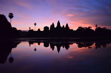 Hd Wallpaper Cambodia Angkor Wat Krong Siem Reap Sunrise Temple