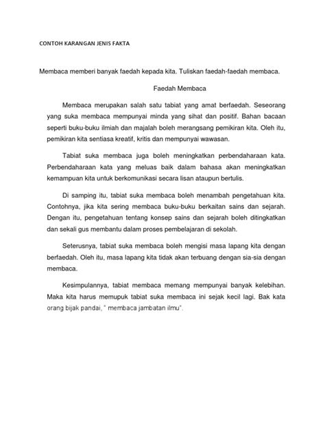 Persediaan dalam menghadapi peperiksaan pmr 2013. Karangan Pendek Bahasa Melayu Tingkatan 1