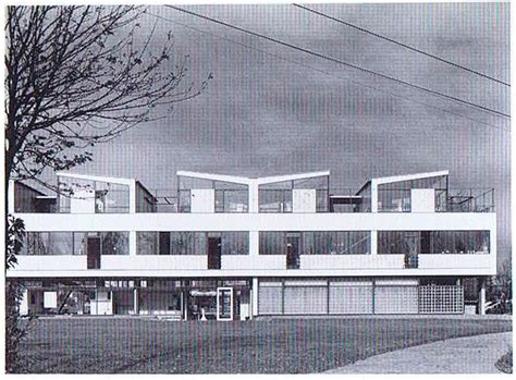 Elementbauweise holzrahmenbau integriertes sitzfenster fassade eternit auf alu uk. Eternit haus, Berlin, 1957. Arch: Paul Baumgarten. Facade ...