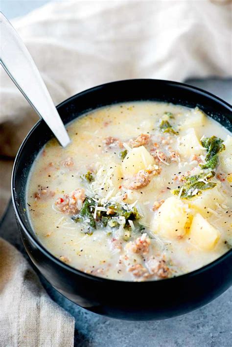 Sprinkle ¼ cup of grated parmesan cheese across the top. CROCK POT ZUPPA TOSCANA | Yumm Cooking