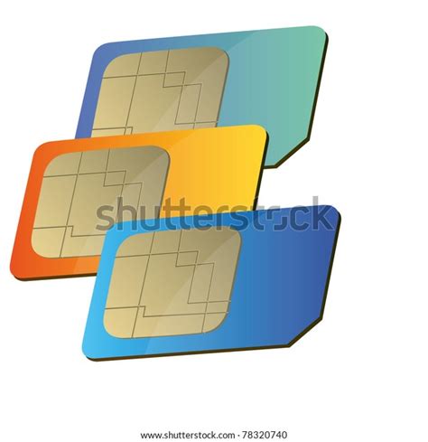 Sim Card Mobile Phone Stock Vector Royalty Free 78320740 Shutterstock