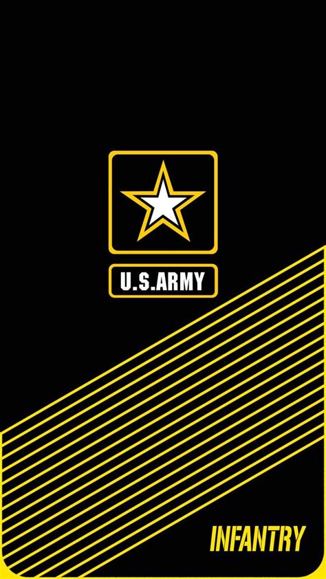 The U S Army Combat Engineer Logo On A Black And Yellow Striped