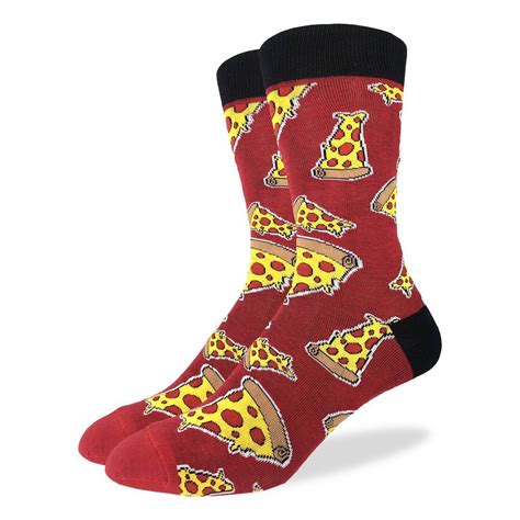 Mens Pizza Socks Good Luck Sock