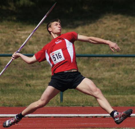We all know the javelin throw is anything but. Javelin throw - Wikipedia