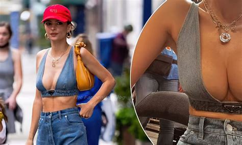 Emily Ratajkowski Sports Double Denim While Stepping Out In Nyc 13
