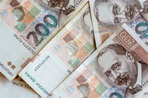 Croatian Currency Banknotes Set Of Croatian Kuna Stock Photo Download