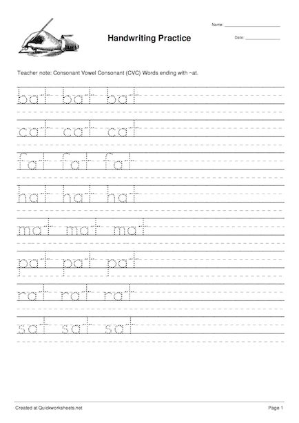 handwriting worksheet generator  worksheet