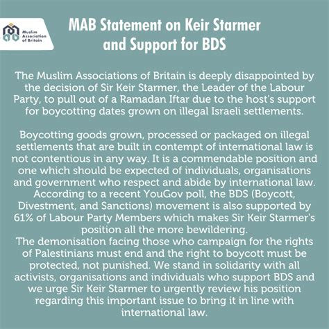 Keir starmer is undoubtedly a blairite, anyone with even a vague knowledge of his personal politics would see that from a mile off. Muslim Association of Britain Statement on Keir Starmer ...