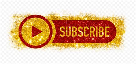 Hd Youtube Gold Subscribe Button Logo Png Citypng