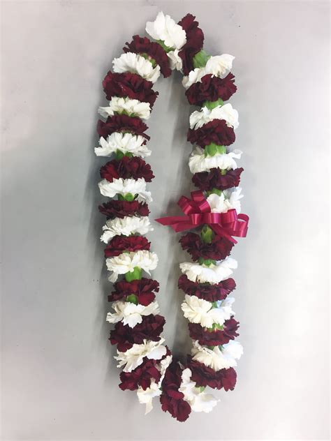 $699.8m lotto ticket | norcal in brief ; Maroon & White Carnation Lei in San Jose, CA | Valley Florist