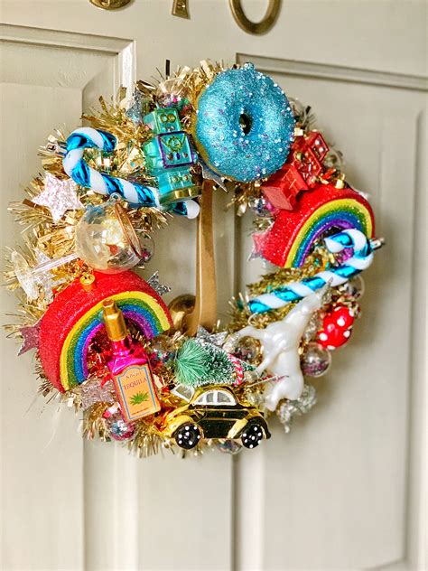 How To Make A Colourful Alternative Christmas Wreath Alternative