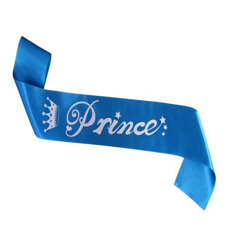 Buy Shopperskart Blue Prince Printed Sashes For Party Decorations In Theme Happy Happy Birthday