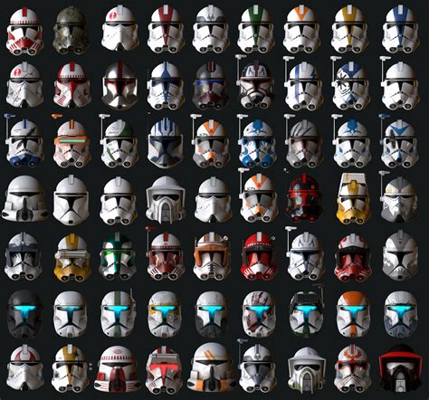 Artstation Star Wars Clone Trooper Helmets