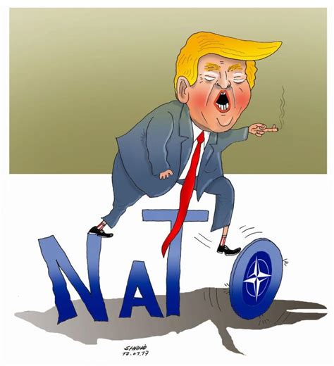 Trump Will Trash The Expired Nato Cartoon Movement