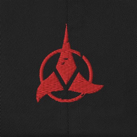 Star Trek Klingon Red Logo Embroidered Hat Star Trek Shop Canada