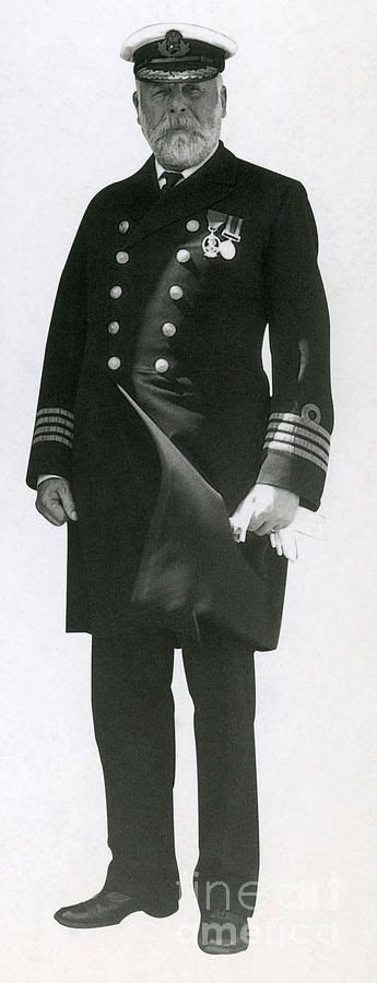 Captain Of The Titanic Edward J Smith By Photo Researchers Titanic