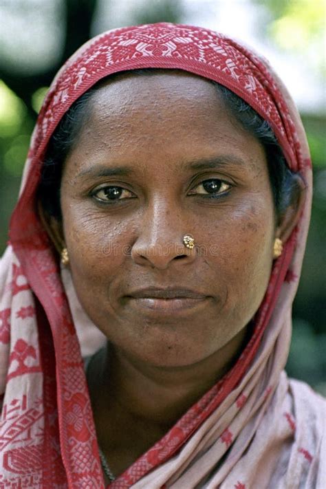 Ritratto Della Donna Del Bangladesh Dacca Bangladesh Immagine