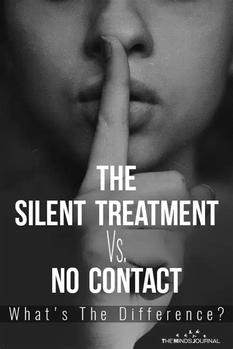 The Silent Treatment And No Contact Whats The Difference