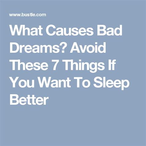 What Causes Bad Dreams Avoid These 7 Things If You Want To Sleep