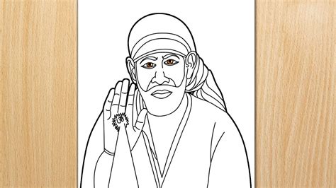 How To Draw Sai Baba Drawing Step By Step For Beginners Youtube